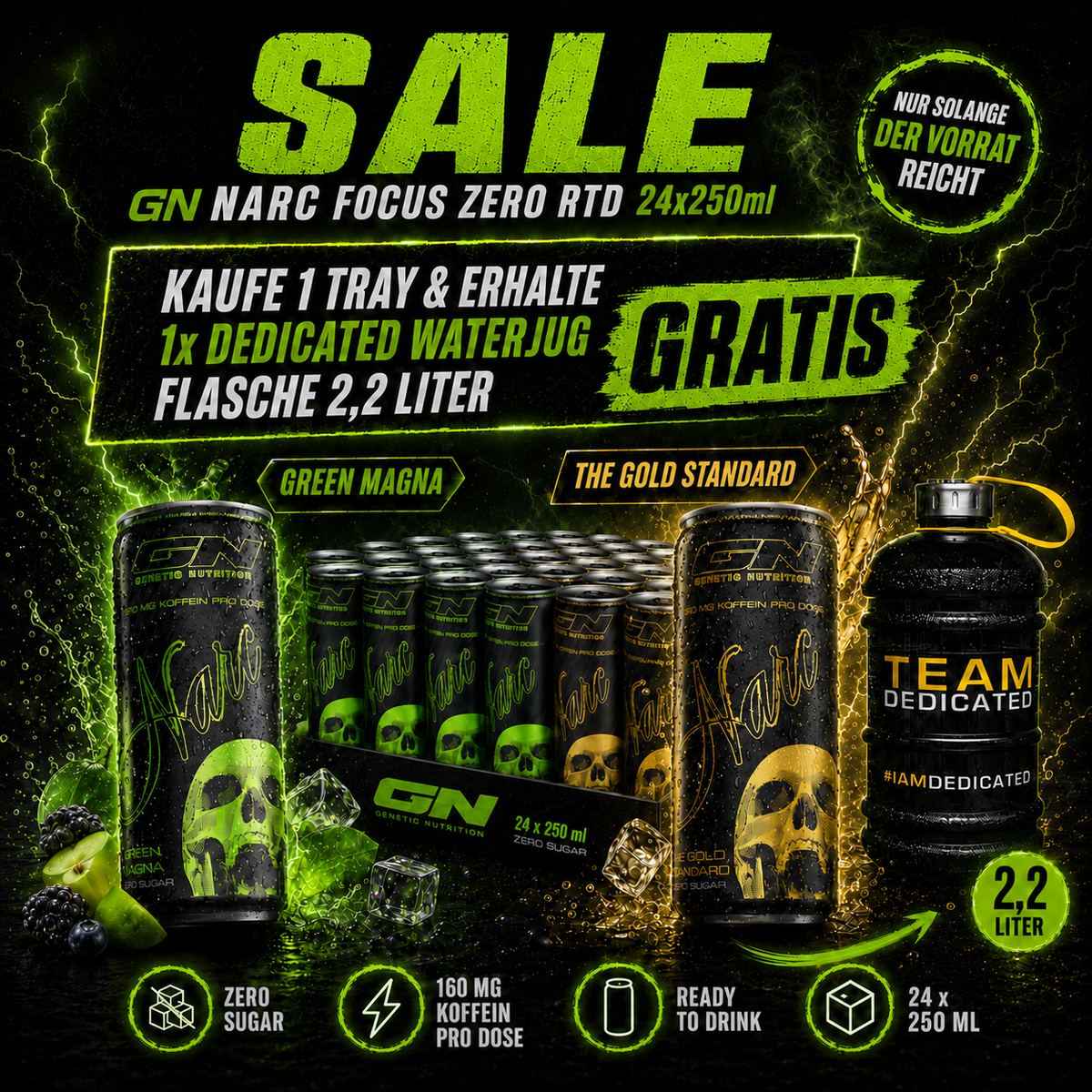 GN Narc Focus Zero RTD 24x250ml