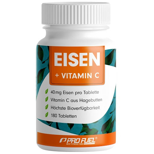 ProFuel FER + Vitamine C naturelle 180 comprimés.