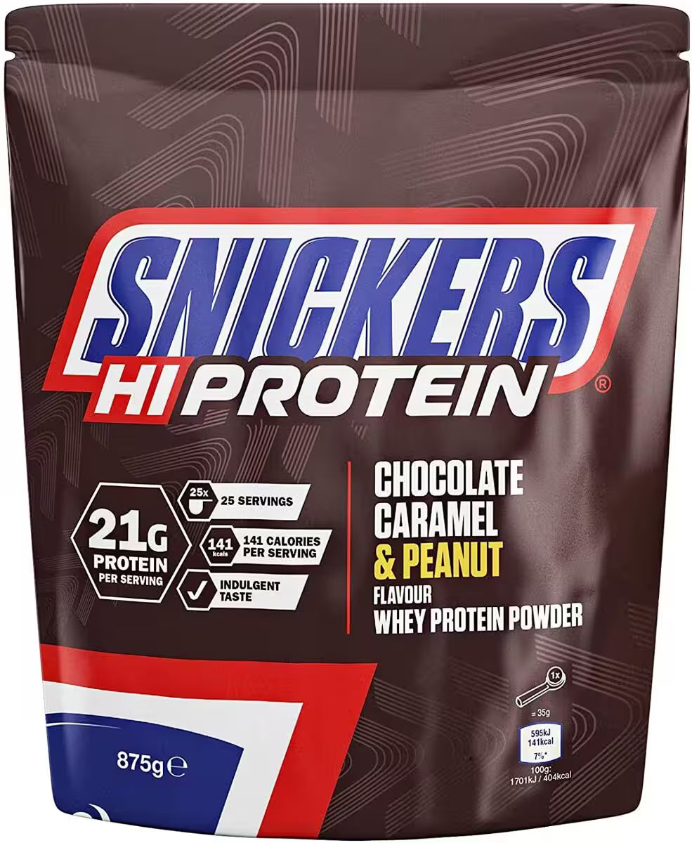 Snickers Protein Powder 875g/455g - Chocolate, Caramel & Peanut
