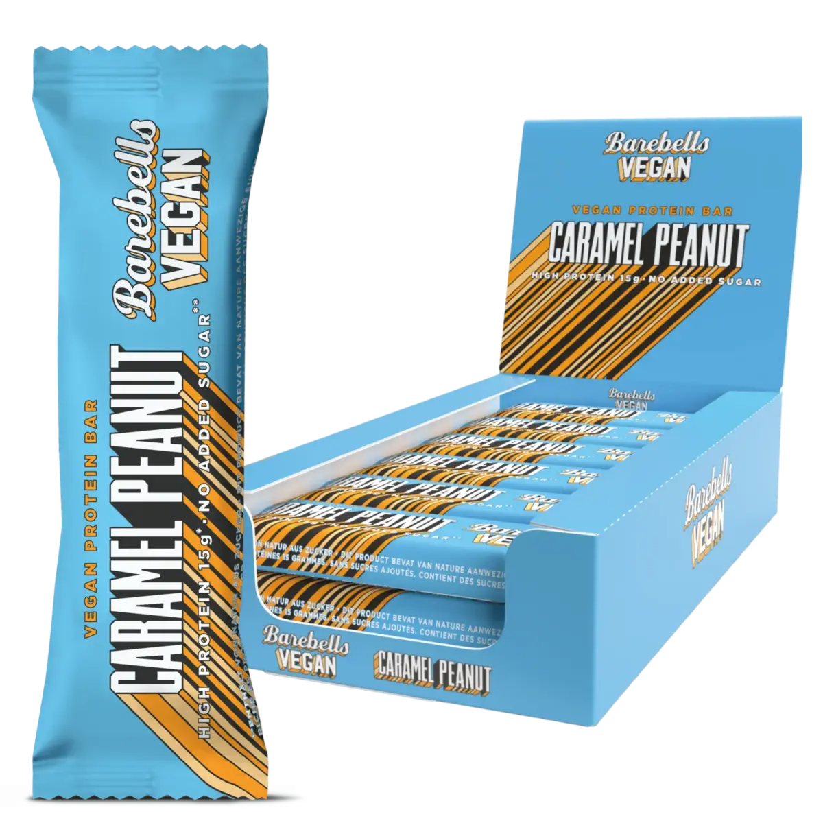Barebells Vegan Bar 12x 55g Cacahuètes Caramel