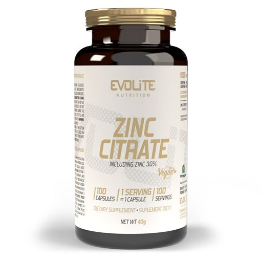 Evolite Nutrition Citrate de Zinc 100 Gélules
