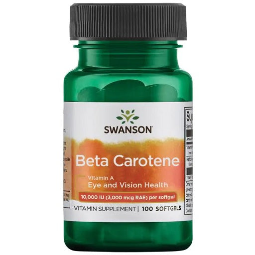 Swanson Bêta-carotène 10 000 UI 100 Capsules molles