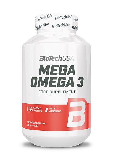 BioTech Mega Oméga 3, 180 capsules