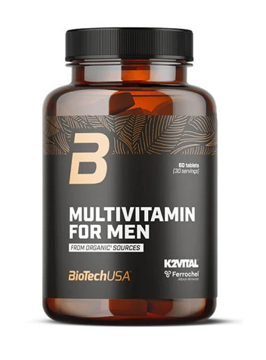 BioTech Multivitamines Homme d'origine biologique 60 Comprimés
