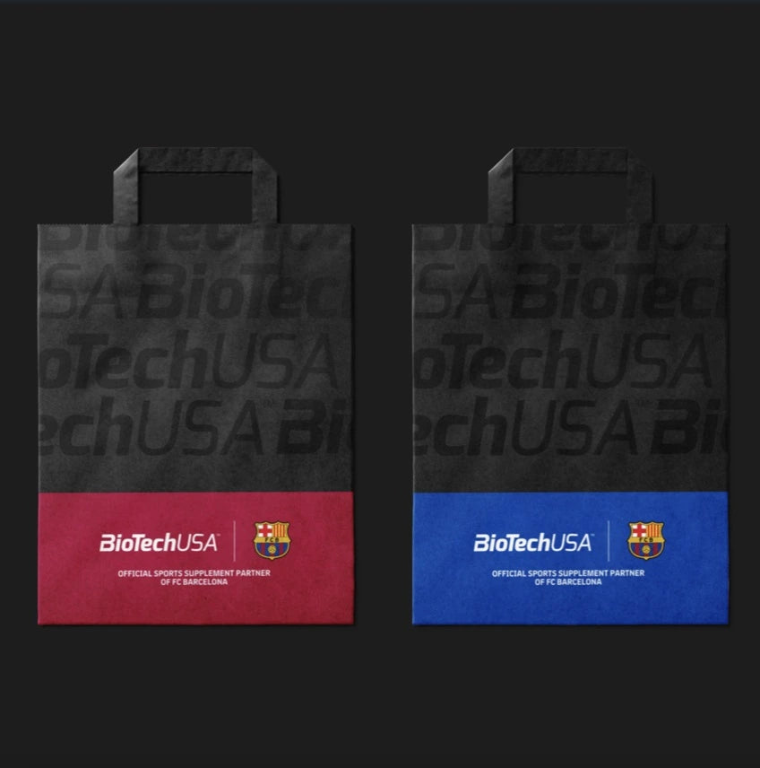 BioTech Papiertaschen / Paper bag small - FC Barcelona 250 Stück