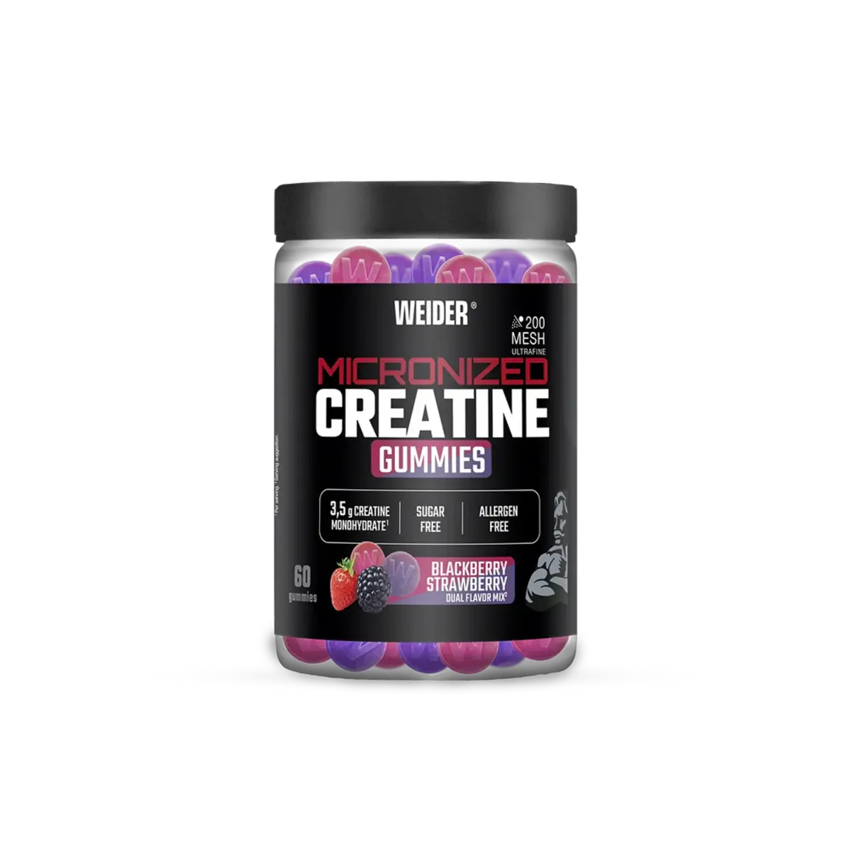 Weider Micronized Creatine Gummies Dual Flavor Mix