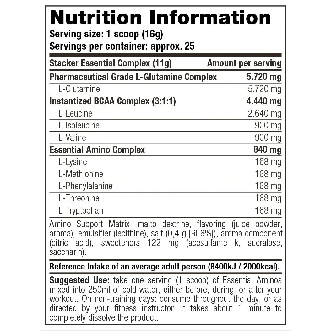 Stacker 2 Essential Aminos 400 gr