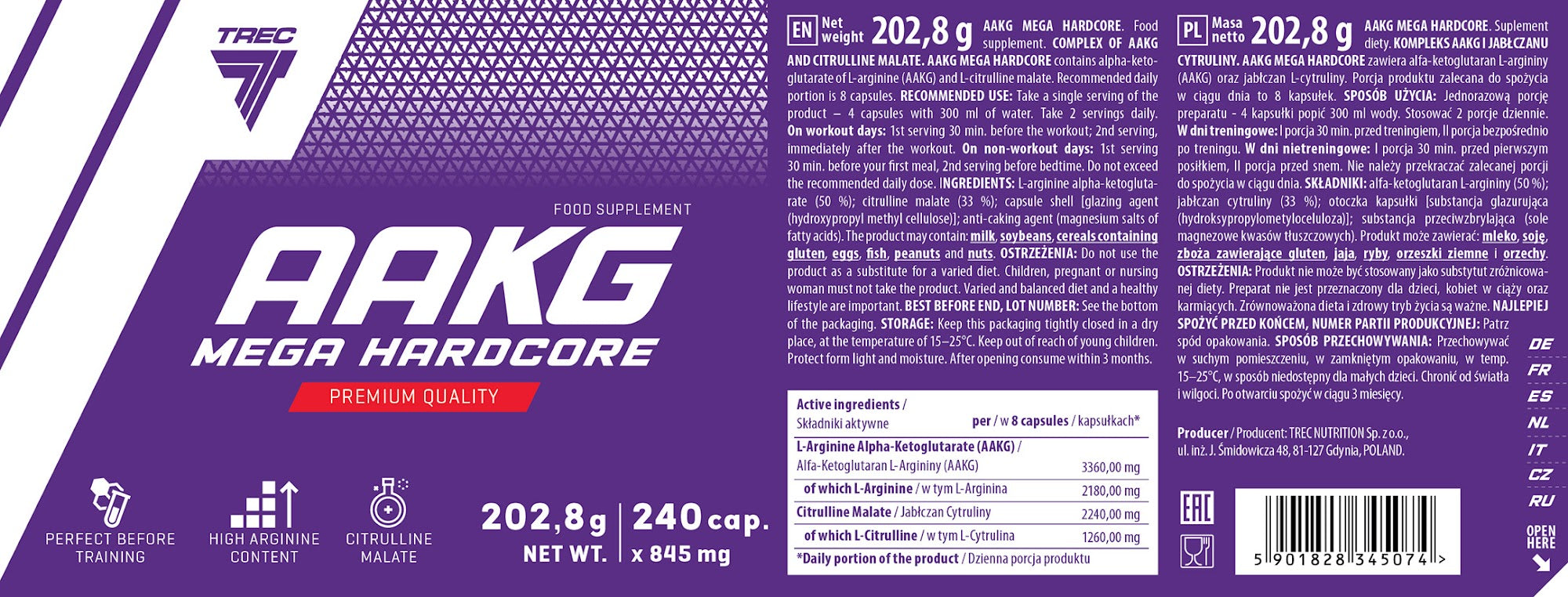 Trec Nutrition AAKG Mega Hardcore