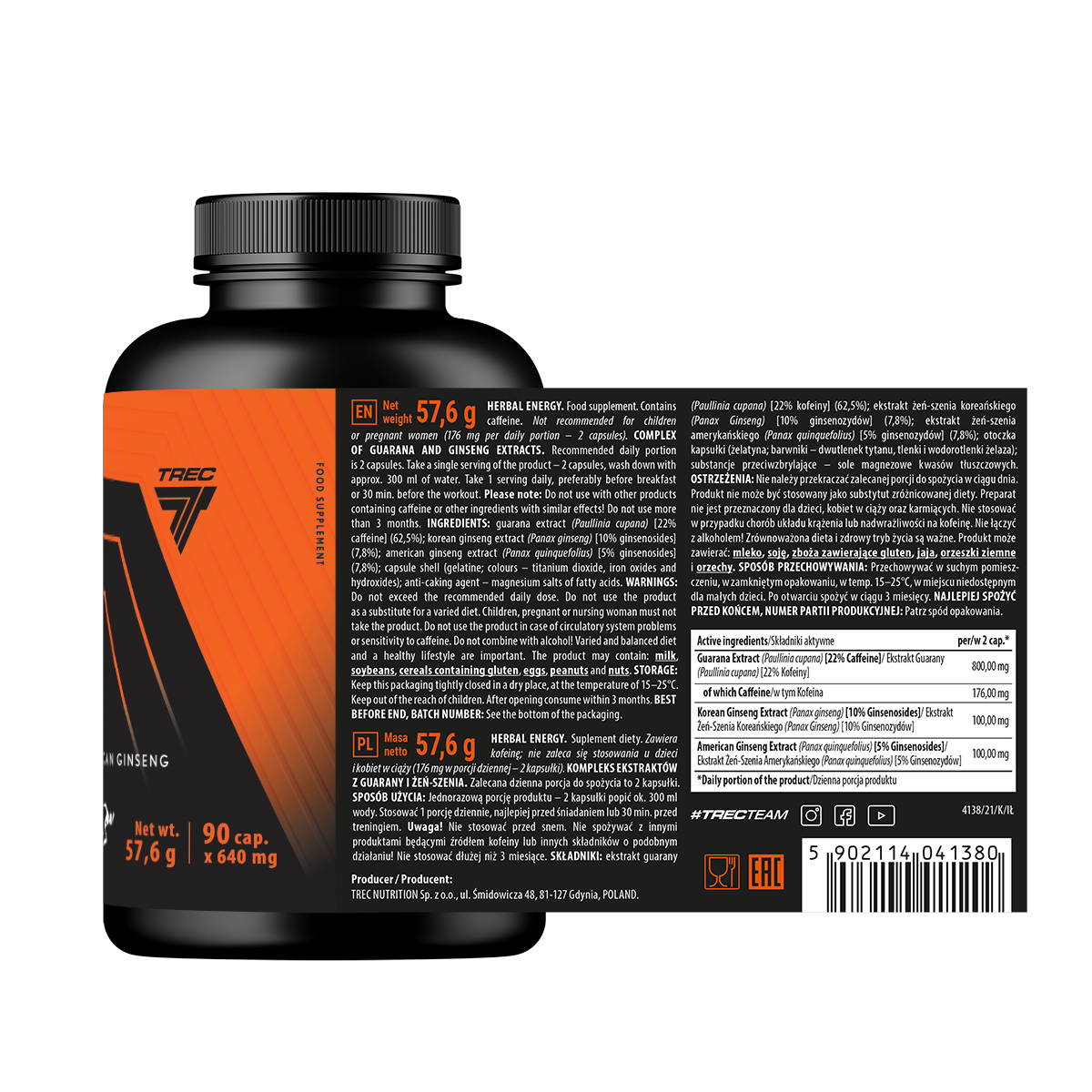 Trec Nutrition Herbal Energy 90 caps