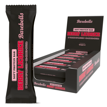 Barebells Soft Protein Bars 12x 55g berry licorice