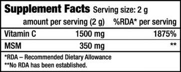 BioTech MSM + Vitamin C - 150g