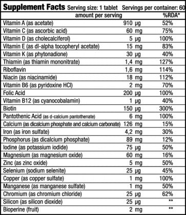 BioTech Vitamin Complex 60 Tablets