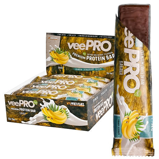 ProFuel veePRO Barre Protéinée Pack de 12 Noix de Coco