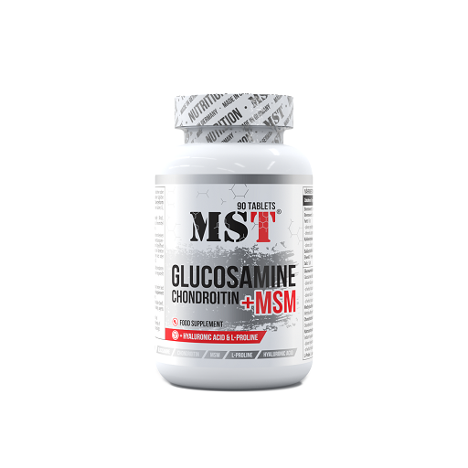 MST - Glucosamine Chondroitin MSM + HYALURON - 90 Tablets