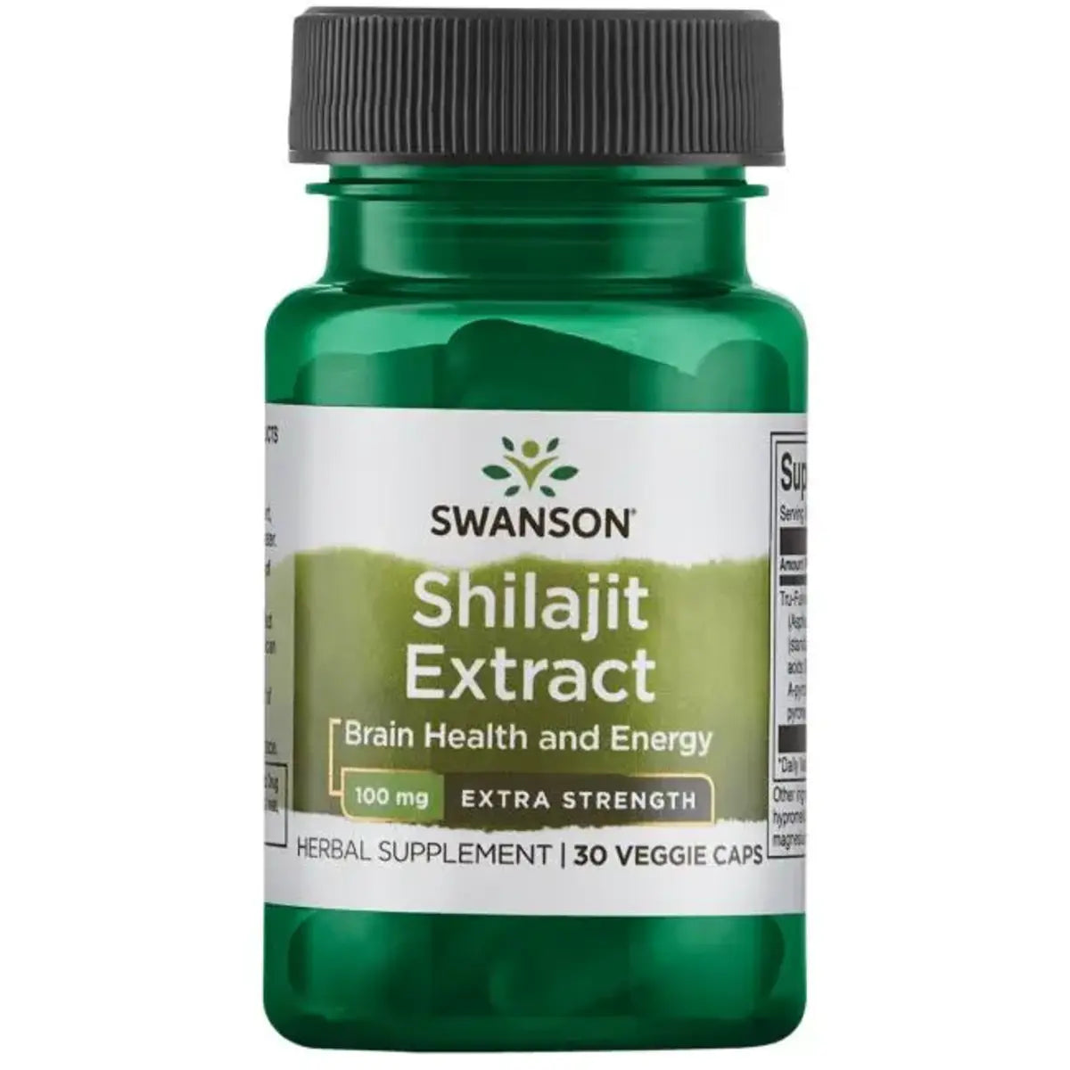 Swanson extrait de Shilajit 100 mg 30 gélules