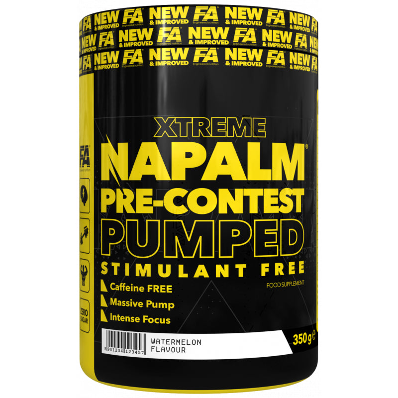 FA Nutrition Napalm PreContest Pumped Stimulant Free ÉCHANTILLONS 10x17,5g MIX